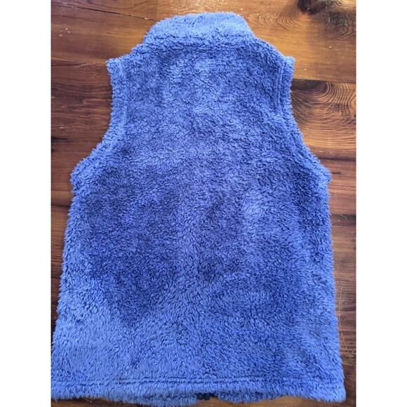 Patagonia Girls Los Gatos Sherpa Vest Jacket L (12) Smolder Blue - Picture 6 of 13